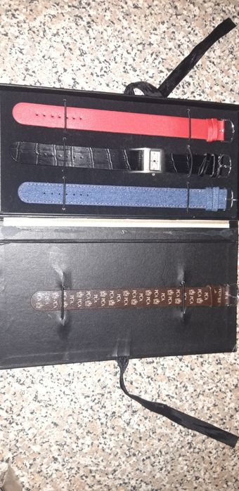 Estojo Relógio com 3 Braceletes Pier Carlo D'Alessio