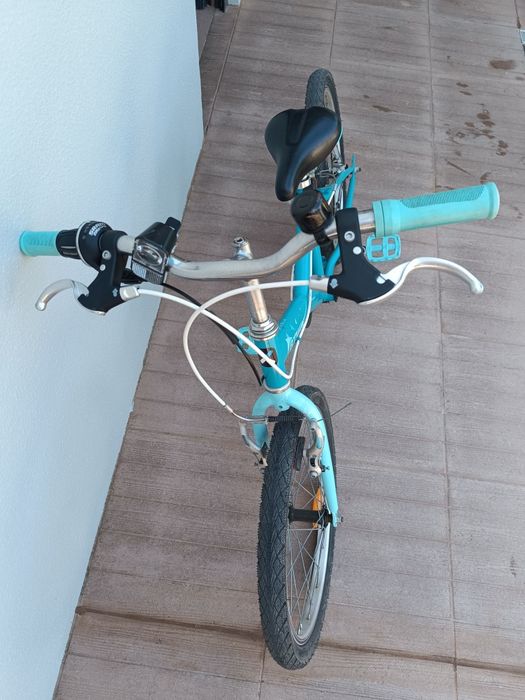 Bicicleta roda 20 B-Twin Azul