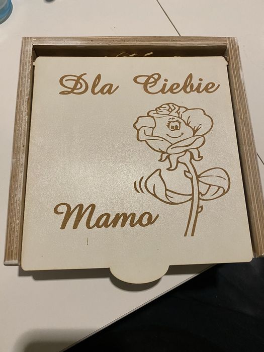 Drewniane pudełko Dzień Mamy