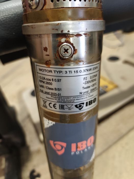 Pompa głębinowa IBO 3 Ti 15 0.37kW 230V – sprawna
