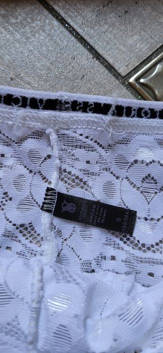 Stringi damskie 5 sztuk opakowanie koronka premium S