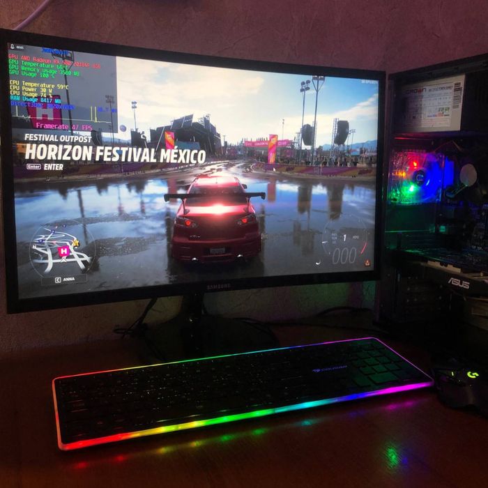 Игровой ПК RX 580 8GB Компьютер INTEL 4 ядра Стационарный блок SSD 256