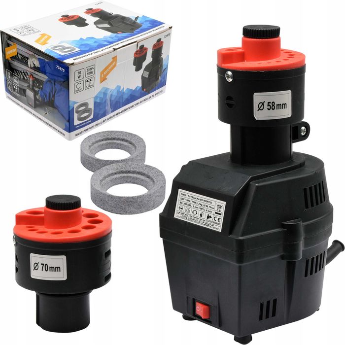 Ostrzarka do wierteł 70W komplet
