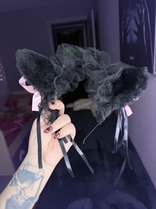 Горничная-кошечка, ушки с колокольчиками