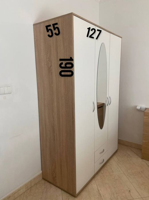 szafa z lustrem 127x190 cm