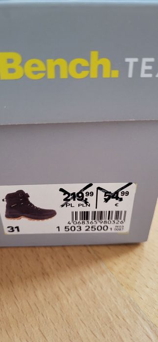 Buty Bench.  rozm. 31 Nowe