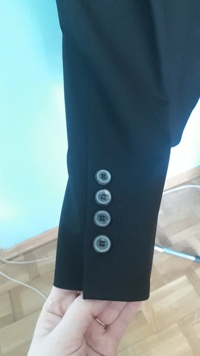 Zara Żakiet klasyczny ,taliowany z atłasowymi klapami roz.S