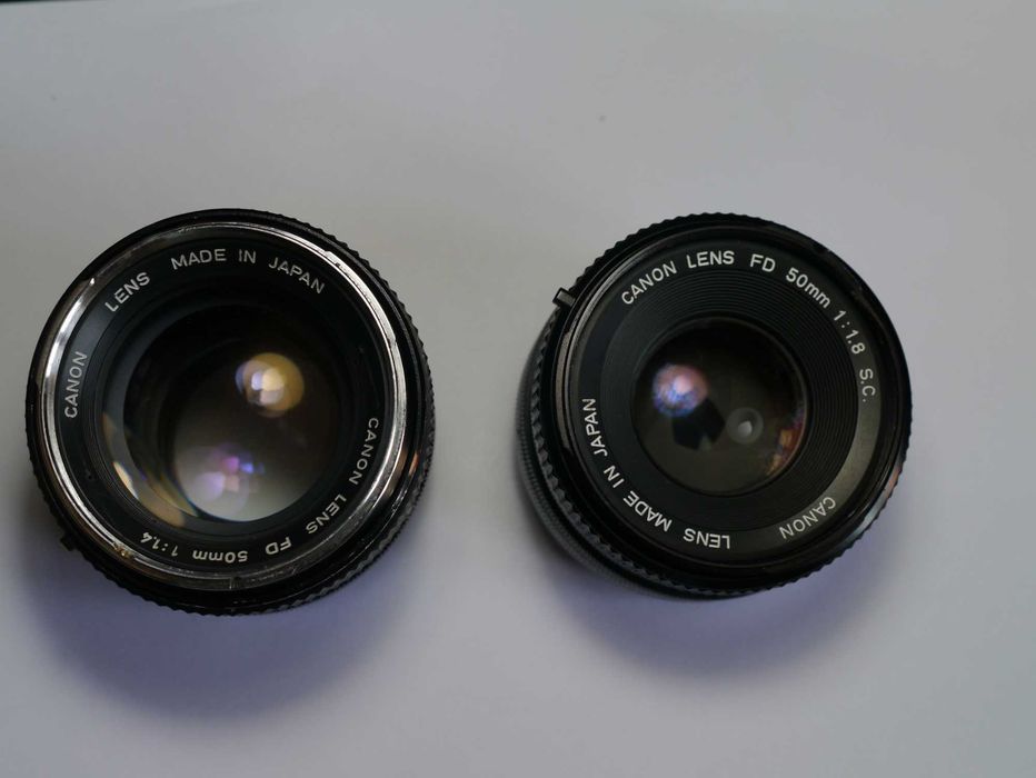 objectivas canon FD para peças
