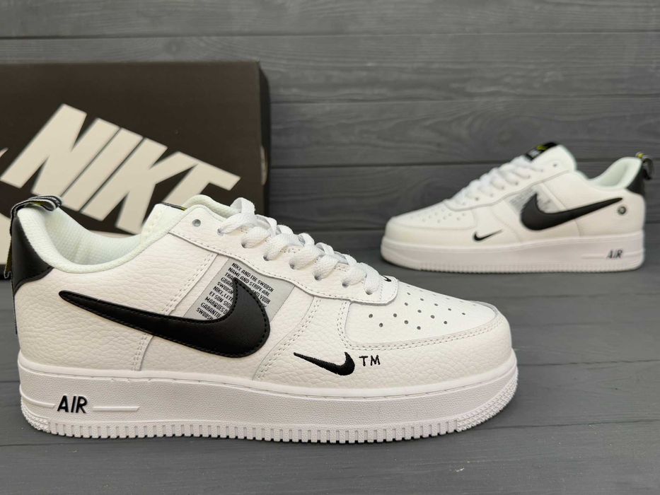 Чоловічі кросівки кеди Nike Air Force 1 Mid TM. Розміри 36-45. Шкіра!
