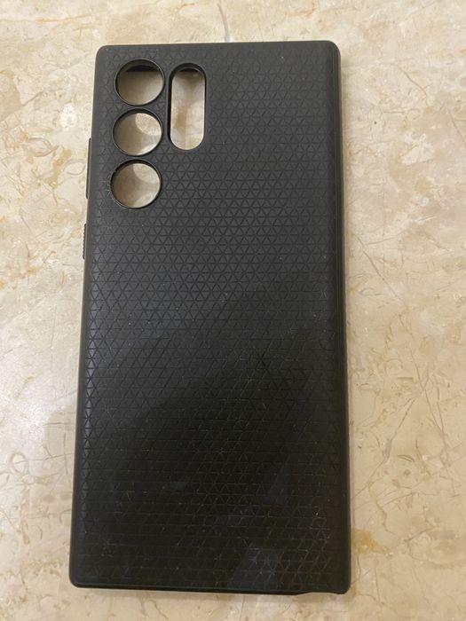 Чехол на samsung s22 ultra черный