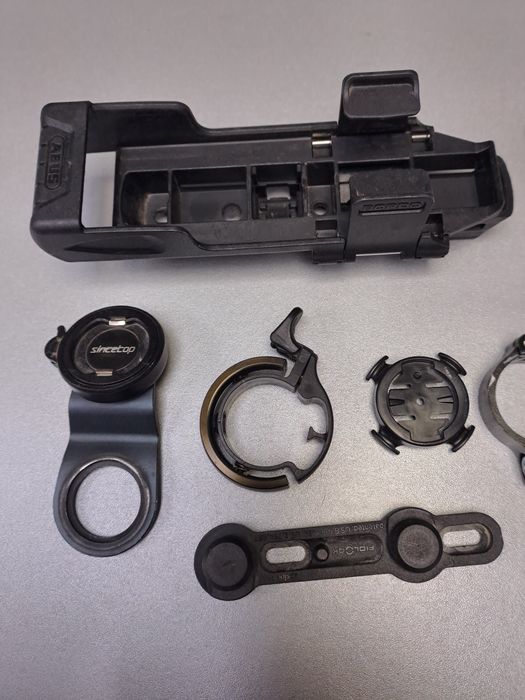 Кріплення під ліхтарі, Garmin, під причепи, під замки Abus, дзв. Knog