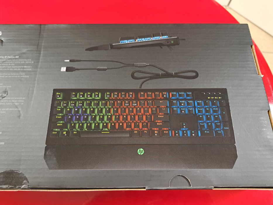 Nowa Klawiatura Mechaniczna Gamingowa HP Pavilion Gaming 800 RGB FV23%