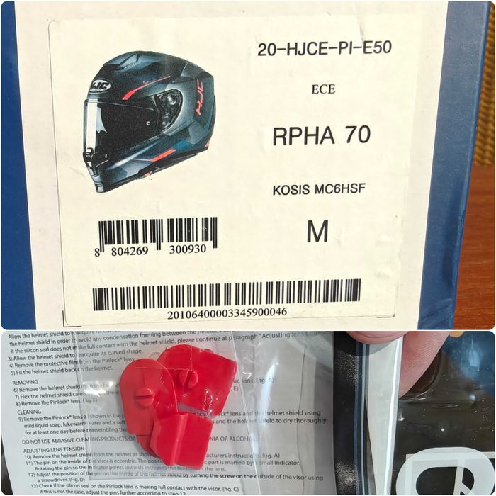 Шолом HJC RPHA 70, новий, повний комплект, розмір С - M.