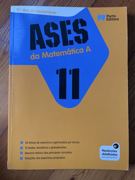 livro de apoio ao estudo ASES da matemática A da Porto Editora