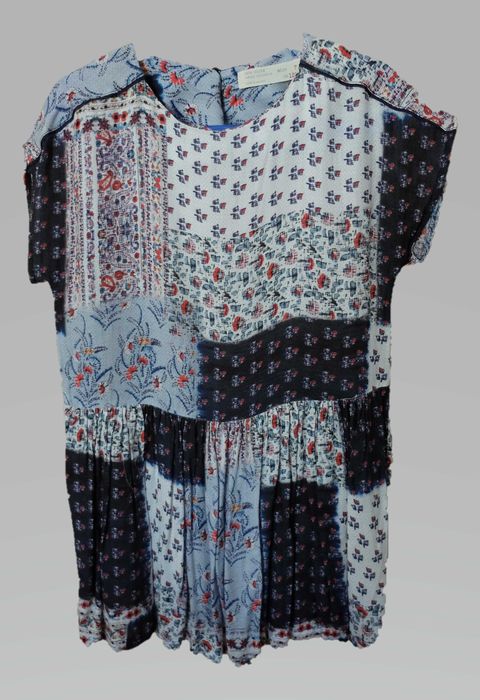 Vestido estampado Zara. Tm 7