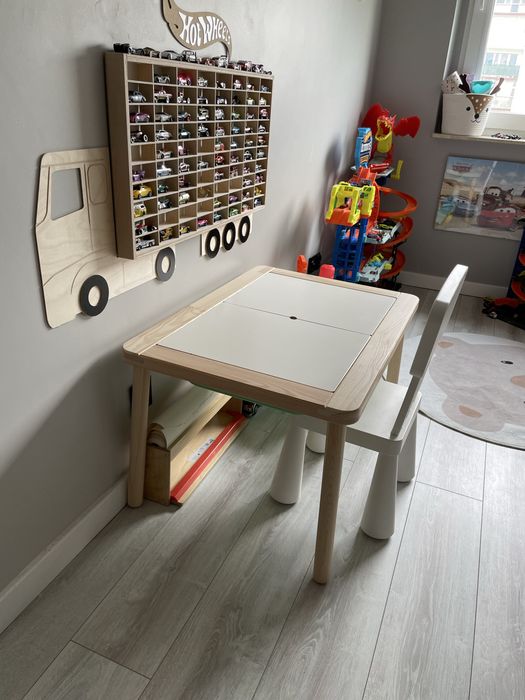 Stolik IKEA Flisat 83x58 + krzesełko IKEA Mammut ZESTAW dla dziecka