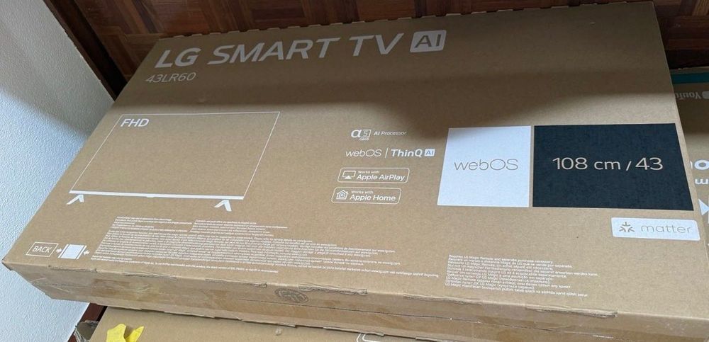 Smart TV LG 43” Full HD – NOVA, na caixa – webOS / AirPlay