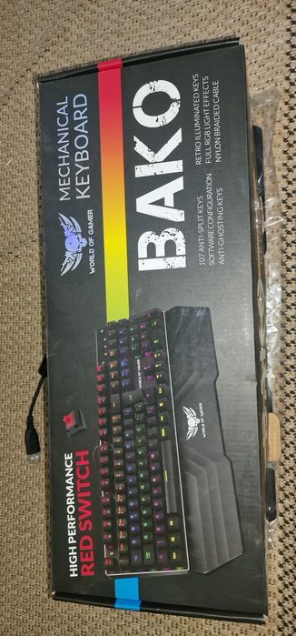 Teclado mecanico world of gamer