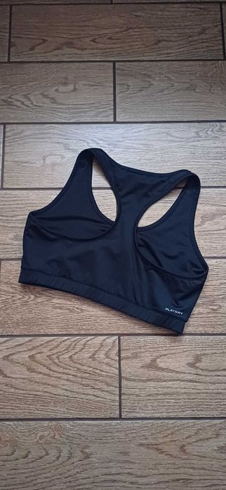 Czarny sportowy biustonosz Reebok  r. L