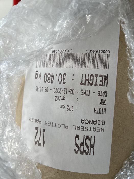 HSPS Papier termoprzylepny do plotera 172 cm 30 kg