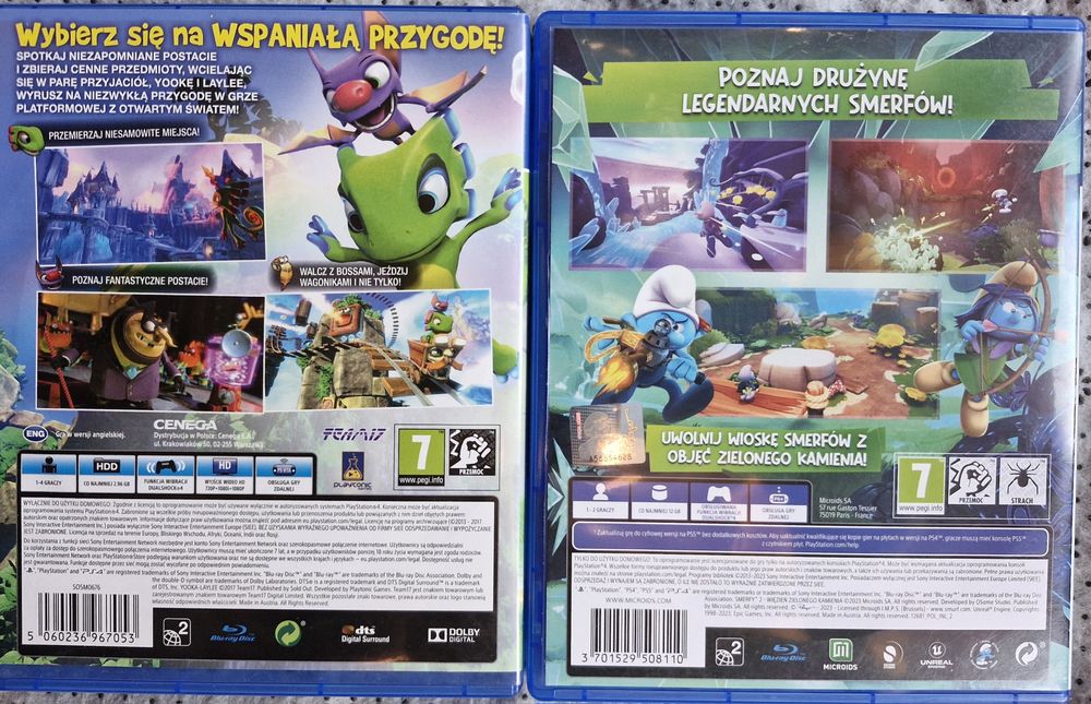 Zestaw gier na konsolę PS4