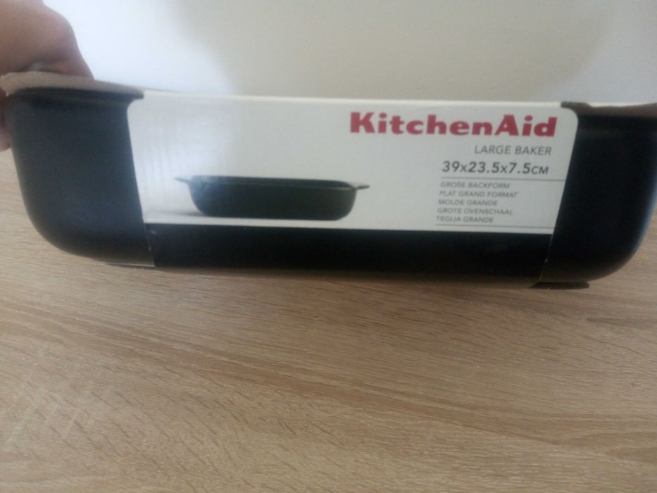 Kitchen aid large baker 39x23x7,5 cm Novo + Tampo de Bambu Selada
