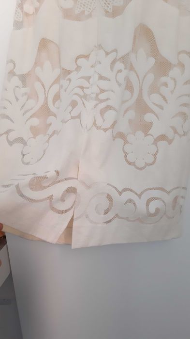 Vestido creme Oky-Coky