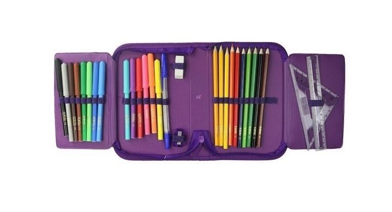 Nowy piórnik z wyposażeniem Herliz Kopciuszek