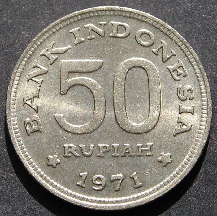 Indonezja 50 rupiah 1971 - rajski ptak