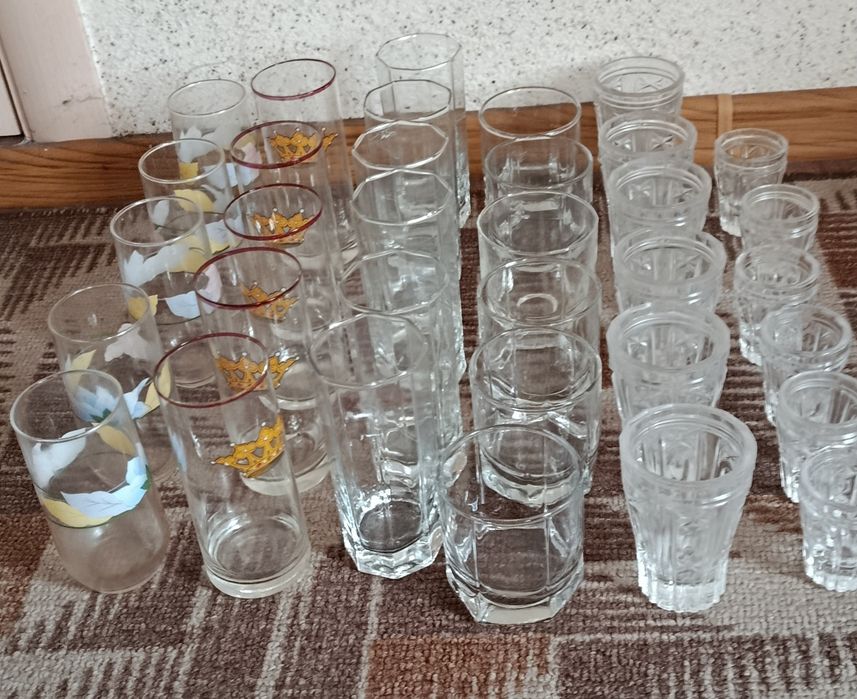 Пивная кружка , фужеры, рюмка прошлого века