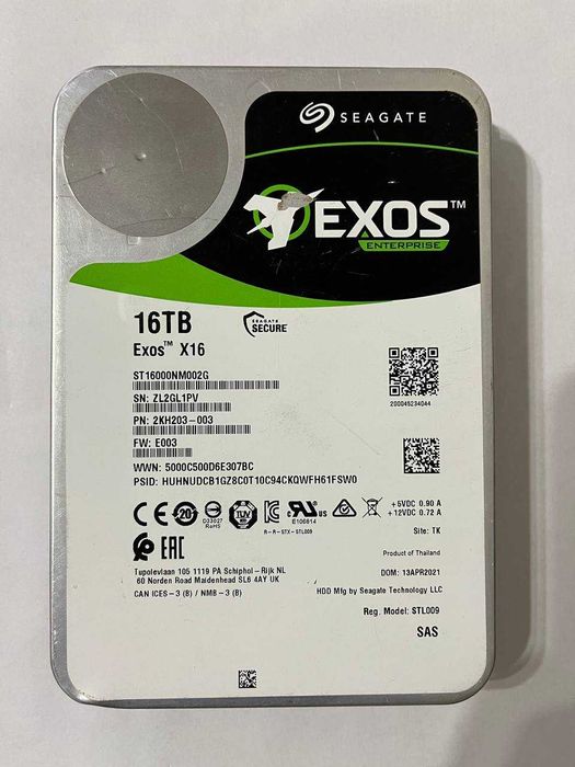 Жорсткий Диск Seagate Exos 16TB X16 SAS (ST16000NM002G)