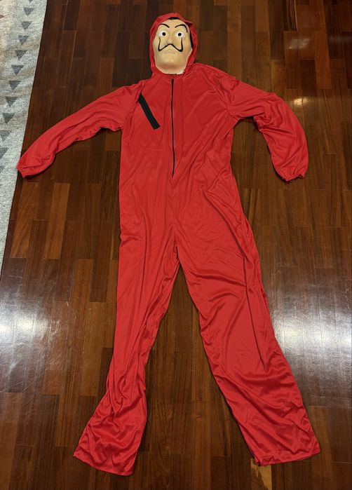 Fato carnaval Casa de Papel - Salvado Dalí, tamanho adulto