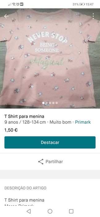 T Shirts para menina - Tiffosi