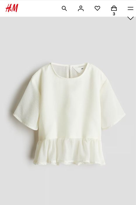 Блуза футболка блузка hm рубашка 122