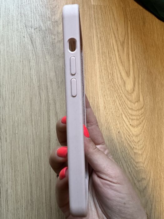 Etui blady róż Iphone 13 pro/ 14 pro + GRATIS przezroczyste spingen
