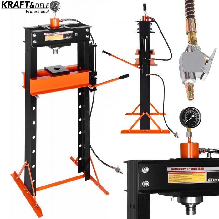 KRAFT&DELE Prasa Hydrauliczna Warsztatowa 30t Przesuwany Tłok KD5876
