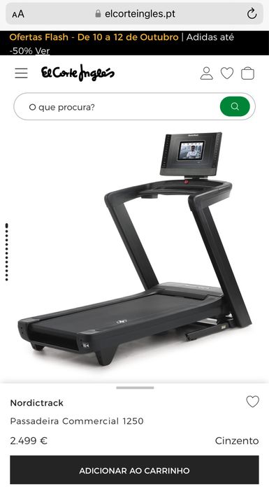 NordicTrack passadeira commercial 1250