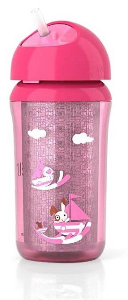 Термочашка с трубочкой Philips Avent, 260мл, 12 мес SCF76600, со склад