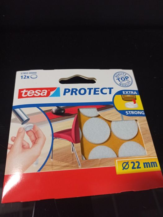 Tesa podkładki filcowe białe 22mm  12szt.