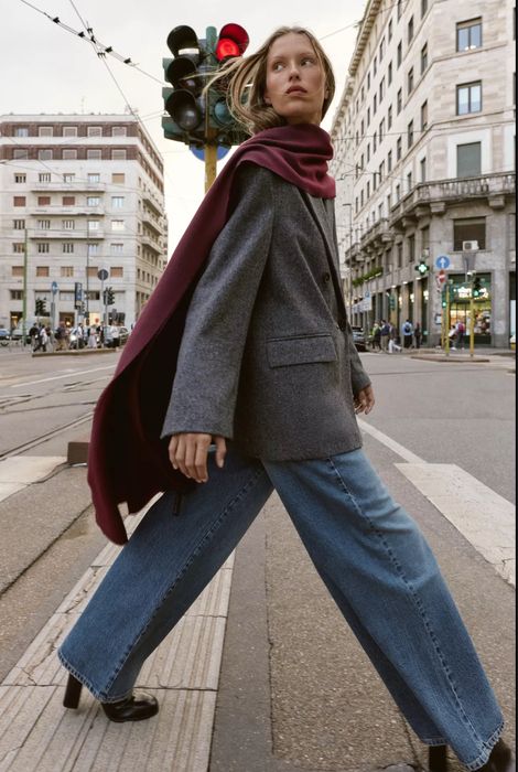 Піджак, блейзер oversize вовна Zara, розмір, S; M