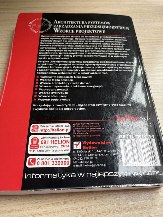 „Architektura systemów zarządzania przedsiębiorstwem” Martin Fowler