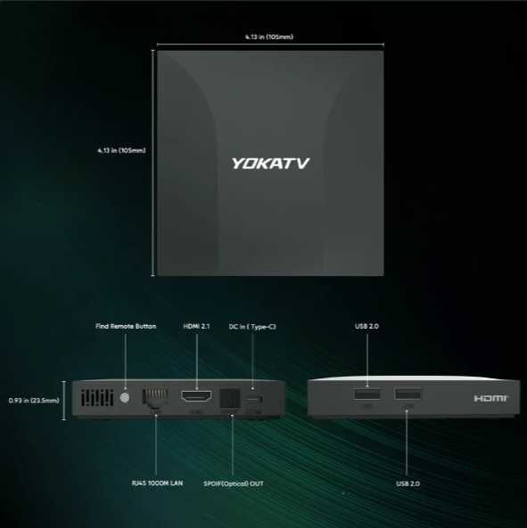 Yoka Ipx3 | Box Nova | Garantia | 4/64GB | YokaTV 2 | Android 14