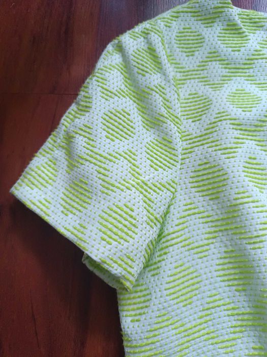 Wizytowa sukienka w geometryczne wzory ok. 152 lub S