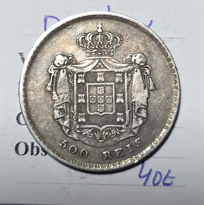 500 reis 1859 D.pedro v