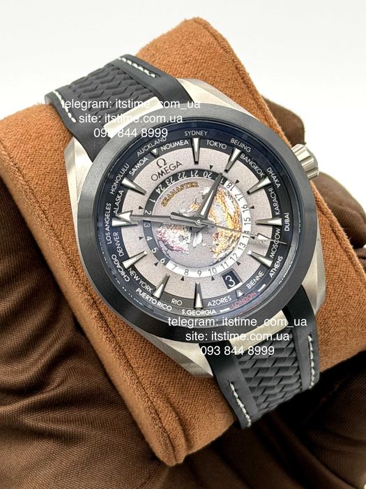 Годинник Omega worldtimer Aqua Terra 43 mm TOP усі варіанти