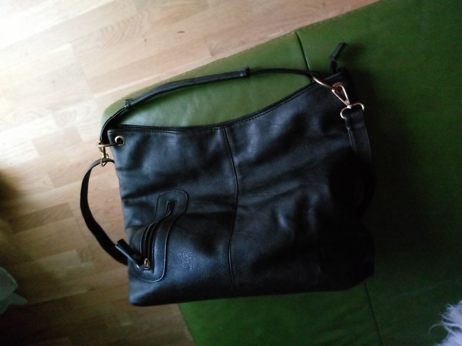 Pojemna skórzana torebka