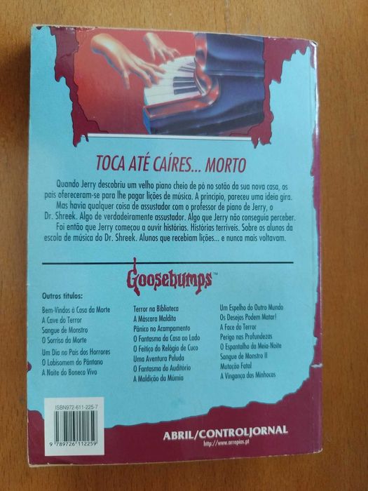Livro Arrepios - O Piano Assassino (R.L. Stine)