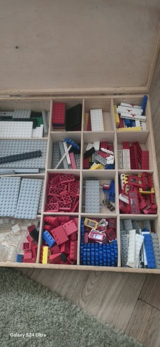 Lego z 1971 r w drewnianych boxach