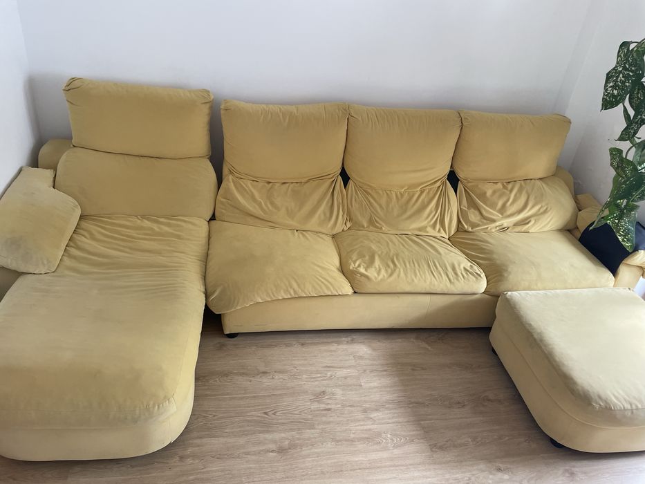 OFERTA ÚNICA Sofa-cama grande 4 lugares com chaise long
