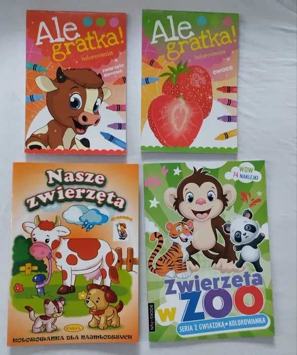 Kolorowanki, malowanki, 6 szt